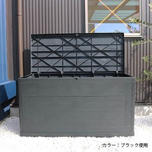 先行予約 5月中旬頃入荷予定 ウッド調マルチボックス 4リットル モカ 住宅設備 ブラック 大型宅配便 収納ボックス 屋外収納庫 ガーデニング用品収納 屋外収納 Depos