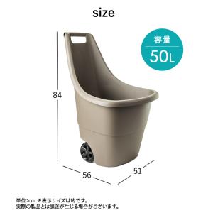 大型バケツ コンテナキャリー ワゴン 台車 園...の詳細画像5