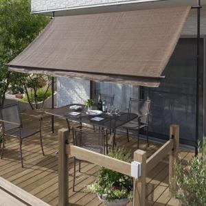 タカショー クールサマーオーニング モカ つっぱり式で簡単設置 CSA-20M クールサマーオーニング モカ 2000 CSA-20M 4975149460113