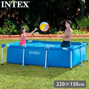 INTEX(インテックス) レクタングラフレームプール 220×150×60cm 