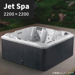 受注生産 ジェットバス プール 大型スパ 埋め込み式 置き型 ジャグジー 4-5人用 水量1200L 横幅2200×奥行2200×高さ970mm M-3354