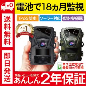 防犯カメラ トレイルカメラ 屋外 野外 家庭用 監視 防水 防塵 人感センサー 動体検知 赤外線 暗視 ワイヤレス 電池式 駐車場 車庫 車上荒らし ハンファ ジャパン 通販 Paypayモール