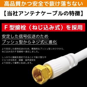 アンテナケーブル 同軸ケーブル 10m 4k対...の詳細画像1