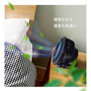 扇風機 ファン 壁掛け 卓上扇風機 クリップ ...の詳細画像4