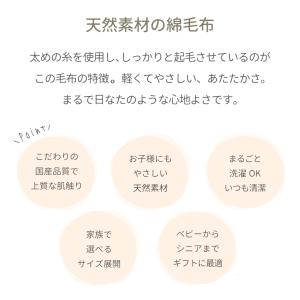日本製 綿毛布 ひなたぼっこ ベビーサイズ 7...の詳細画像1