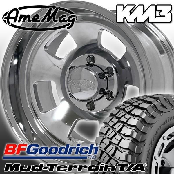 AMEMAG AG05 17x10J アメマグ タホ サバーバン デナリ 17インチマッドタイヤホイ...