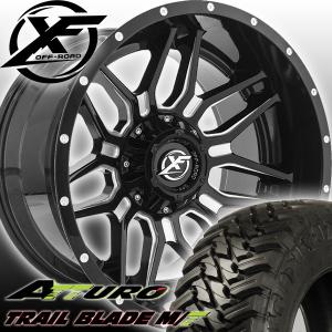 XF OFFROAD XF222 20x12J ハイラックス GUN125 エスカレード タホ サバーバン 新品20インチタイヤホイールセット ATTURO TRAIL BLADE MT 285/50R20 33x12.50R20｜haouwheelsstore