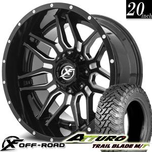 新品 深リム 20インチ タイヤ ホイールセット XF OFFROAD XF222 20x10j pcd135 pcd139.7 6穴 ATTURO MT 275/55R20 H3 FJクルーザー エクスペディション F150｜haouwheelsstore