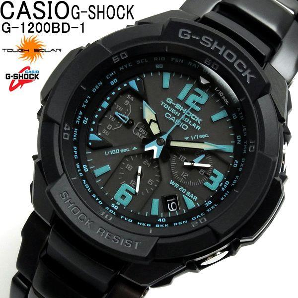 G-SHOCK カシオ 腕時計 タフソーラー G-1200BD-1 スカイコックピット CASIO ...