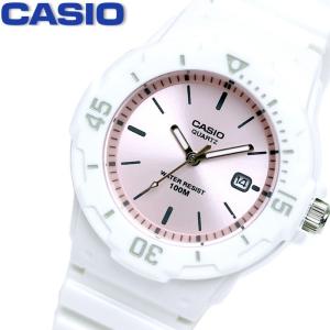 CASIO Standard カシオ スタンダード アナログクォーツ レディース腕時計 ホワイトラバーベルト ピンク文字盤 海外モデル LRW-200H-4E3｜hapian