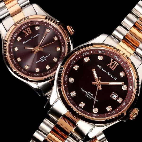 【ペアウォッチ】 マウロジェラルディ Mauro Jerardi レディース メンズウォッチ ソーラ...