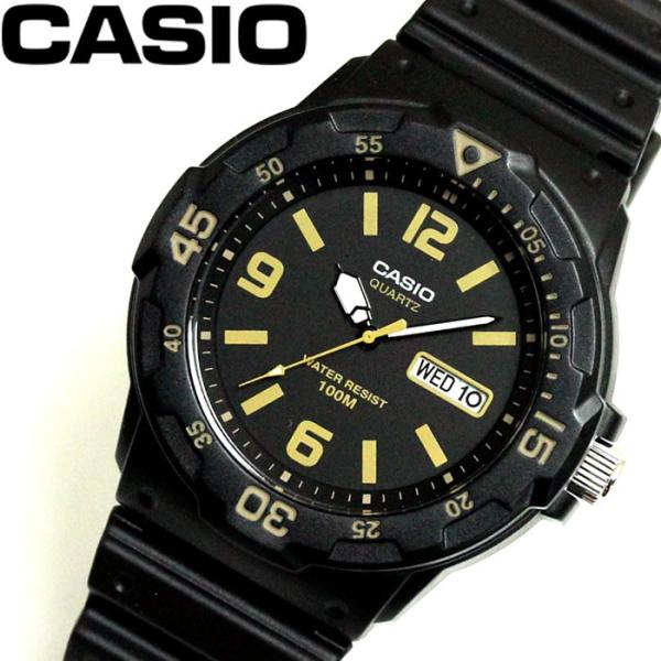 カシオ CASIO クオーツ メンズ ウォッチ 時計 ブラック チプカシ チープカシオ MRW-20...