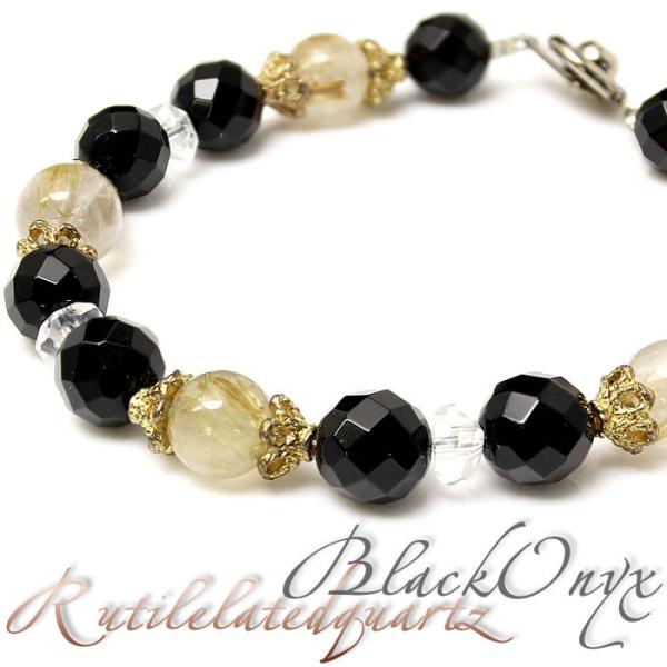 パワーストーン ブレスレット レディース ルチルクォーツ ブレスレット