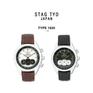 STAG TYO スタッグ 腕時計 メンズ STG014 国産高性能クロノグラフ 日本製｜hapian
