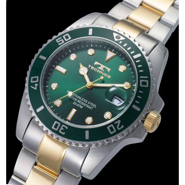 【メーカー正規品】TECHNOS テクノス 腕時計 メンズ 20気圧防水 回転ベゼル メンズ クォー...