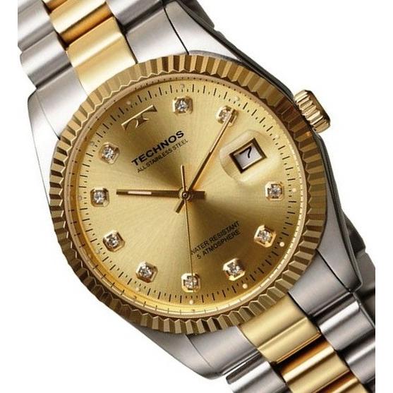 【メーカー正規品】TECHNOS テクノス 高級感 腕時計 ラウンド デイト コンビ メンズ クォー...