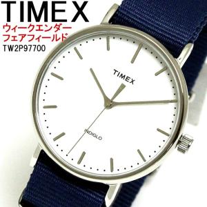 タイメックス TIMEX 腕時計 ウォッチ メンズ ウォッチ 時計 TW2P97700 クォーツ ホワイト ネイビー ウィークエンター フェアフィールド｜hapian