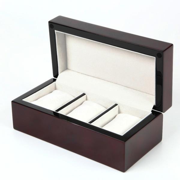 腕時計 ケース ボックス 腕時計ケース 木製 ウォッチボックス ウォッチケース 3本用 収納 40A...