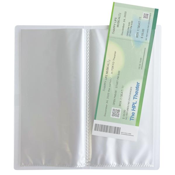 チケット収納ファイル 20P タテ 12冊 チケットファイル 収納 推し活 ハピラ FM357