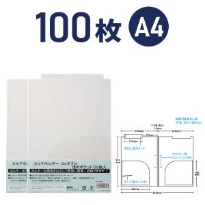カルテホルダー A4 マチ付 センターインデックスタイプ 100枚 KHA4SM