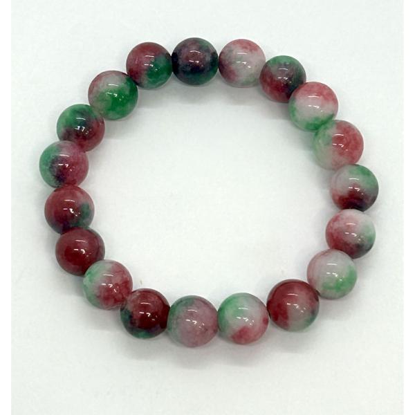 ウォーターメロンジェード10mm パワーストーン ブレスレット　天然石 おしゃれ  サイズが選べる ...