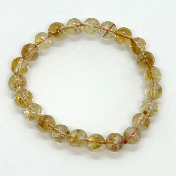 シトリン8mm パワーストーン ブレスレット　天然石 おしゃれ ブラジル産 サイズが選べる Citr...