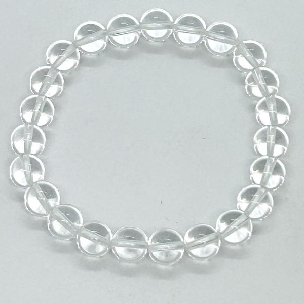 クリスタル8mm パワーストーン ブレスレット　天然石 おしゃれ ブラジル産 サイズが選べる Cry...