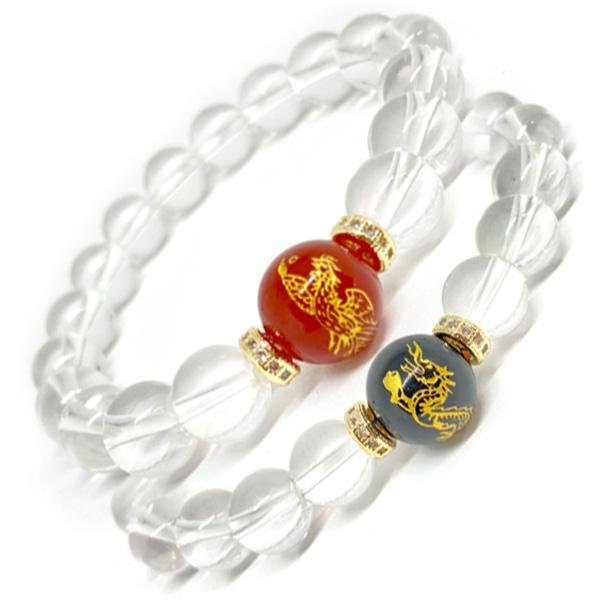 パワーストーン ブレスレット 魔除け 開運 オニキス アゲート 瑪瑙 天然石 金彫り 四聖獣 おしゃ...