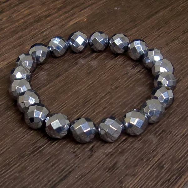 パワーストーンブレスレット テラヘルツ 32面カット10mm 送料無料【クリックポスト発送】