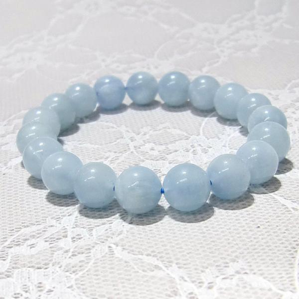 パワーストーンブレスレット アクアマリン10mm 天然石 【送料無料】