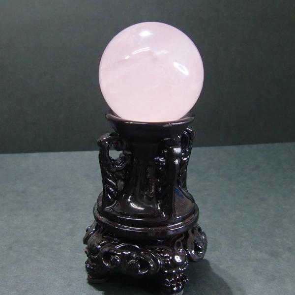 ローズクォーツ 紅水晶 丸玉 46mm 1個【送料無料】原石 石 置物 風水グッズ 開運グッズ