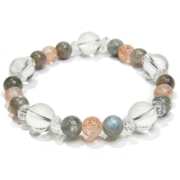 パワーストーンブレスレット ラブラドライト＆サンストーン【 送料無料】