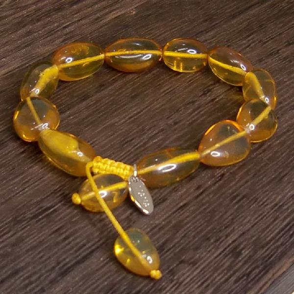 パワーストーンブレスレット アンバー 琥珀 ブレスレット 天然石 LJY540