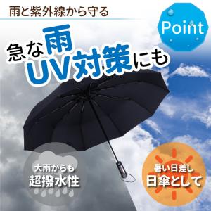 折りたたみ傘 メンズ 大きい 丈夫 折り畳み傘...の詳細画像5