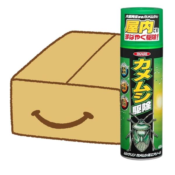 【まとめ買い1ケース(24本)】イカリ 消毒 ムシ クリン カメムシ用 エアゾール 480ml カメ...
