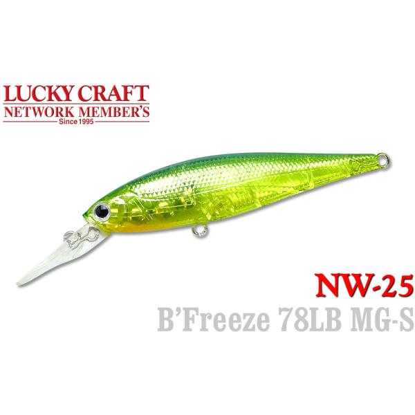 ラッキークラフト NW-Amigo 25 ビーフリーズ78LB MG-S