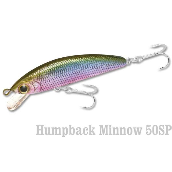 ラッキークラフト ハンプバックミノー 50SP - ミステ ィーレインボー