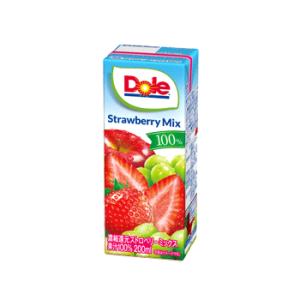 送料無料　Doleドール　100％ストロベリーミックス　200ml　1ケース18本入