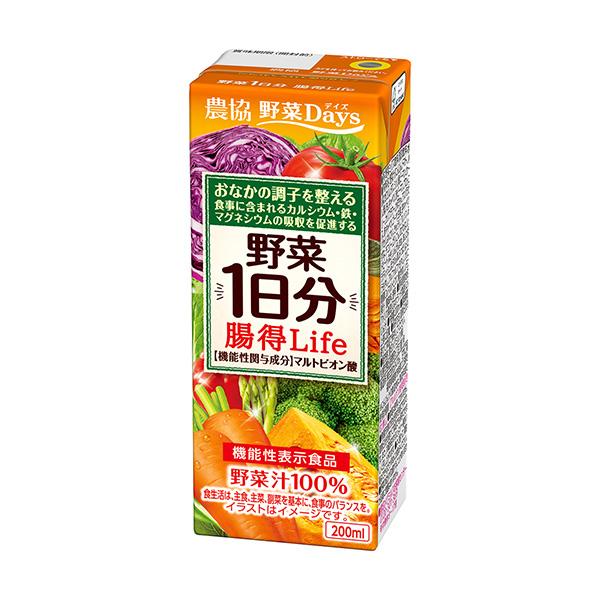 送料無料　農協 野菜Days 野菜1日分腸得Life　200ml　24本セット