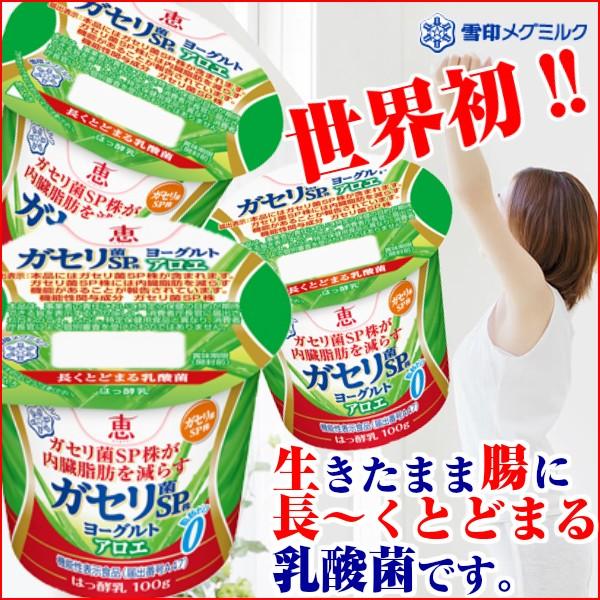 送料無料/ガセリ菌/恵megumiガセリ菌SP株ヨーグルトアロエ１００ｇ×２４個/雪印メグミルク