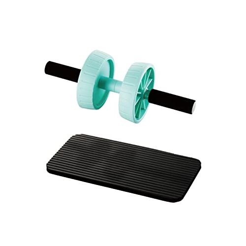 エレコム 腹筋ローラー アブホイール 膝マット付き 耐荷重120kg 静音 2Way 強度調整可 コ...