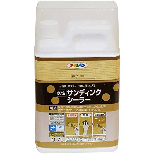 アサヒペン 水性サンディングシーラー 0.7Ｌ 透明（クリヤ）