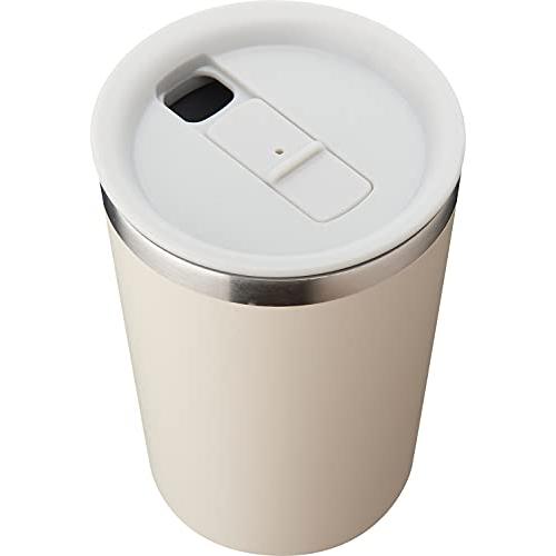 和平フレイズ 抗菌 タンブラー 440ml アイボリー 蓋付 オフィス ホット クール 真空断熱構造...