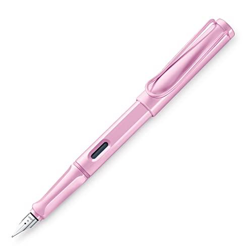 LAMY ラミー 万年筆 F 細字 サファリ ライトローズ L2DLR-F 両用式 限定 正規輸入品