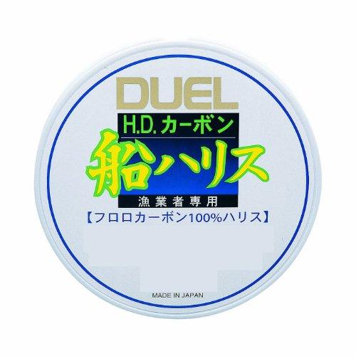 DUEL(デュエル) ライン(フロロカーボン): HDカーボン船ハリス大物 50m 24号 : クリ...
