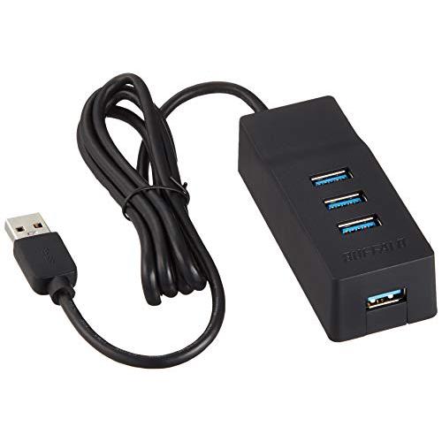 バッファロー BUFFALO USB3.0 上挿し4ポート セルフパワーハブ TV背面取り付けキット...