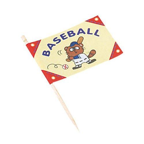 大黒工業 ランチ旗 ベースボール 紙・木 日本 (200本入) QLV05