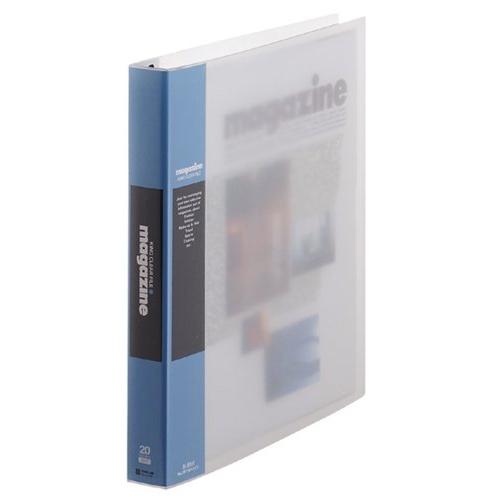 キングジム クリアーファイル マガジン 差替式 A4S 197W 青