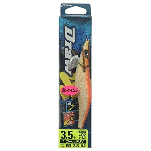 OWNER(オーナー) エギ ED Draw4(ドローフォー) 3.5号 19g オレンジ/ゴールド...
