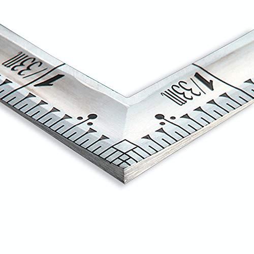 シンワ測定(Shinwa Sokutei) 曲尺 匠甚五郎 大工用 裏面角目盛 赤数字入 シルバー ...